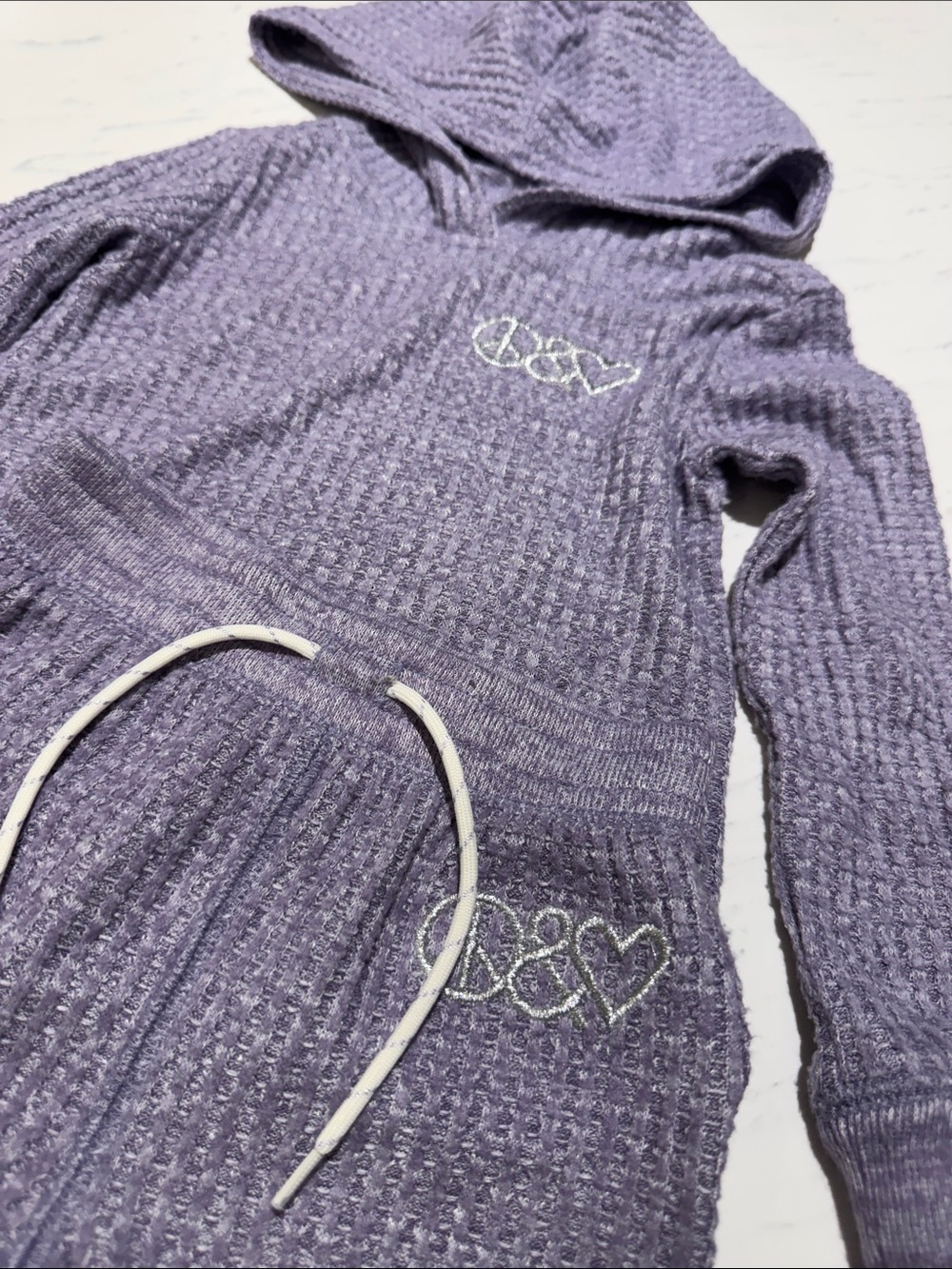 GAP Girls Cozy Lavender Soft Knit Hoodie Sweatshirt sweatpants set 2T